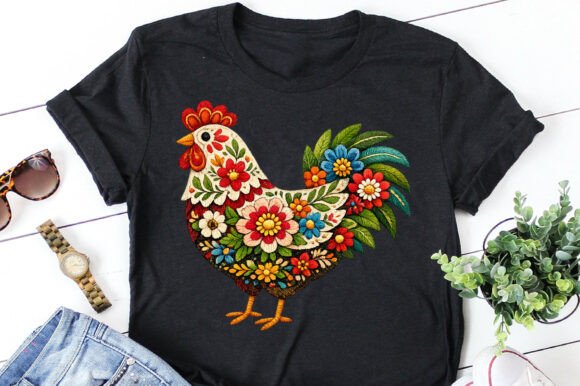 Floral Chicken Embroidery PNG: A Boutique Apparel Review