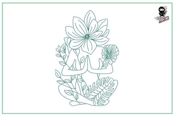 Lotus Girl Redwork: A Merch Design Review