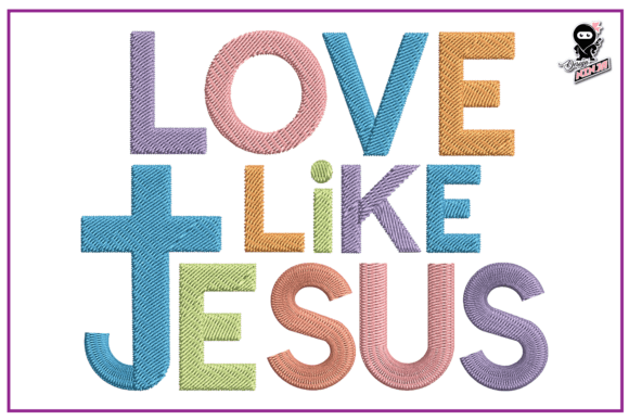 Love Like Jesus: A Faith Embroidery Design Review