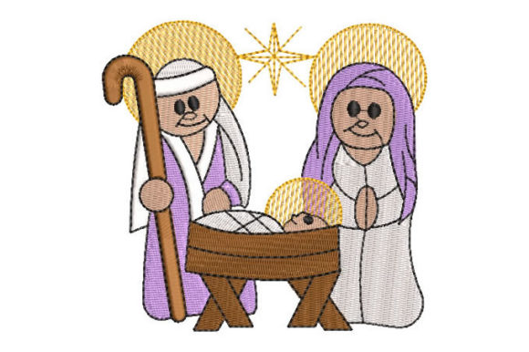 Mary Joseph and Baby Jesus: An Embroidery Review