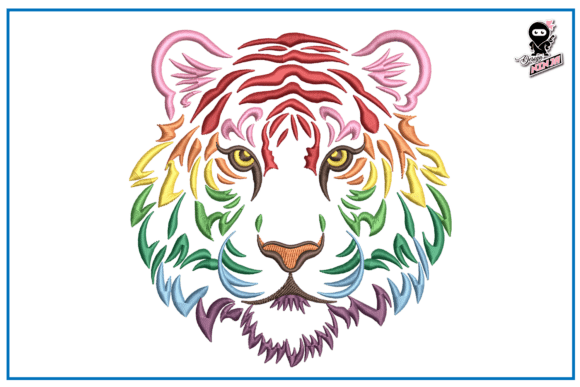 Rainbow Tiger: A Designer’s Stitch-Out Review